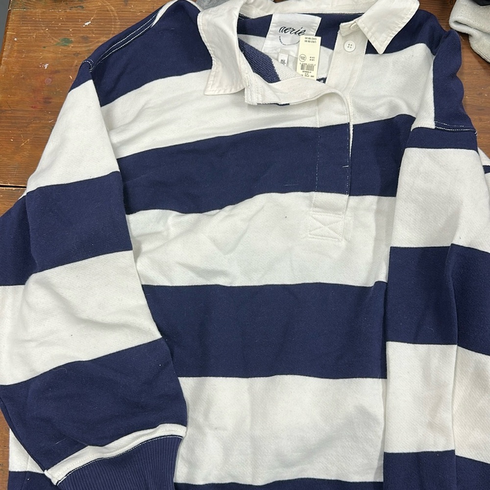 AERIE Rugby Polo Blue